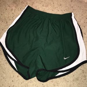 Green Nike shorts